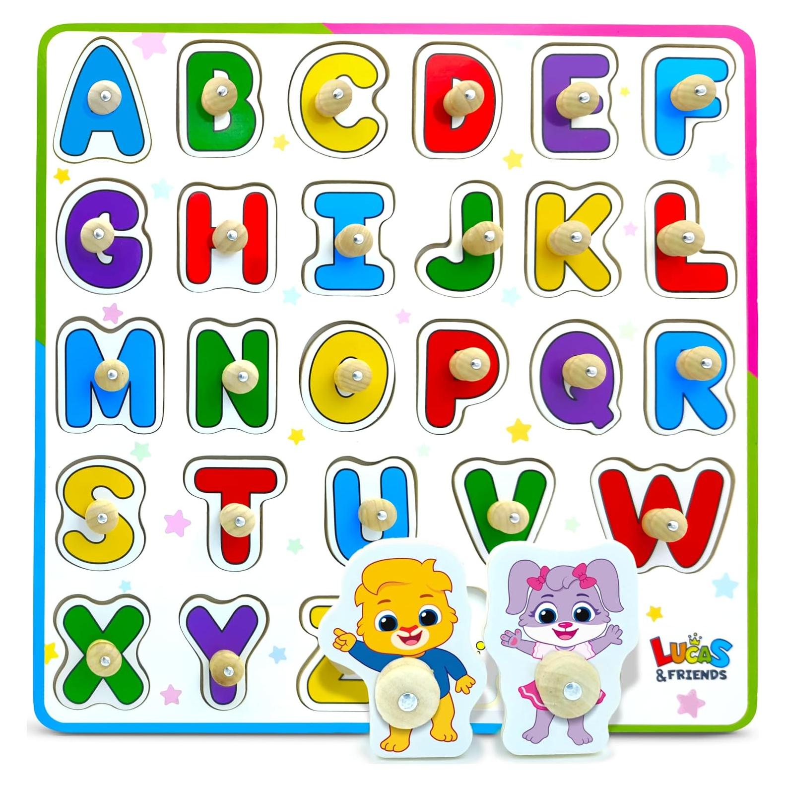 Rompecabezas de Madera ABC Lucas & Friends para Niños 0.48 kg