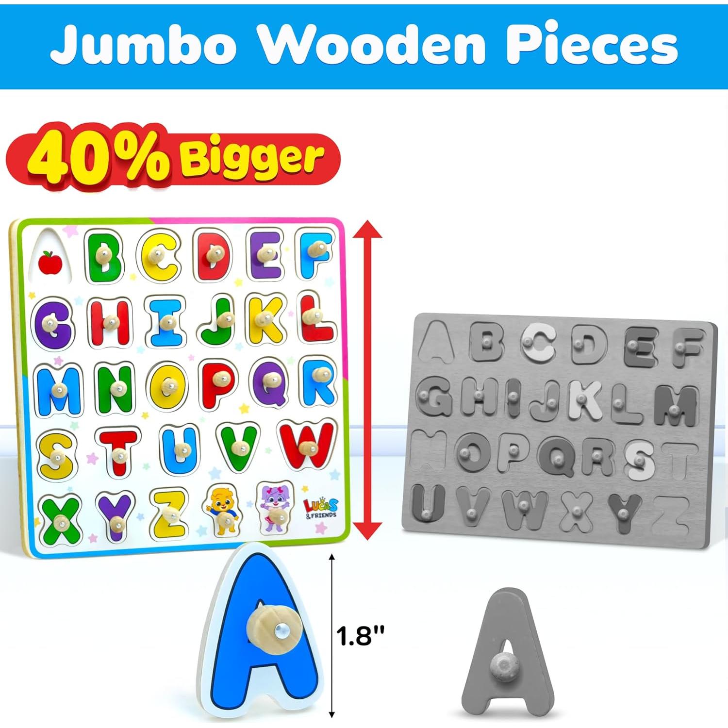 Rompecabezas de Madera ABC Lucas & Friends para Niños 0.48 kg