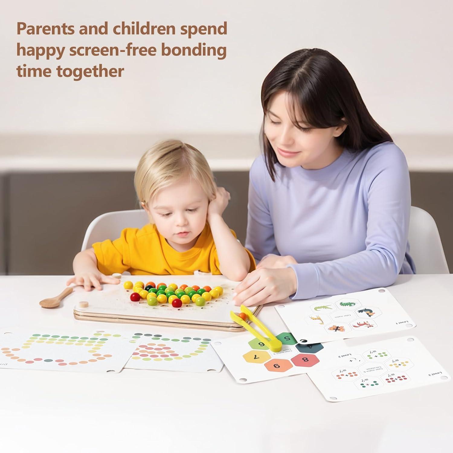 Juego de Cuentas de Madera Youuys para Niños 3+ Años