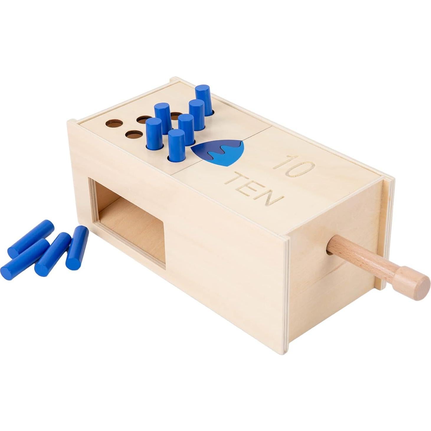 Juguete Montessori Adena Tabla de Clavos de Conteo 29x13cm