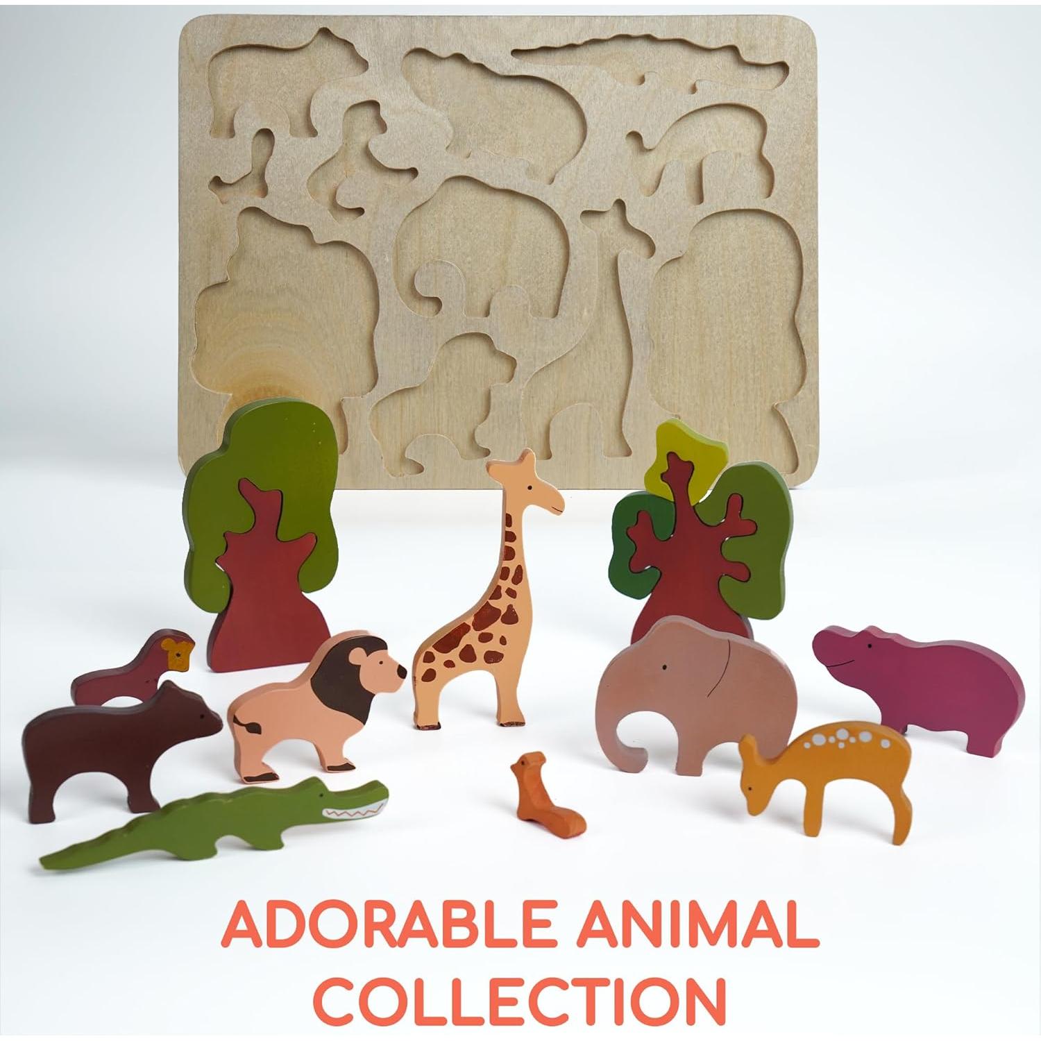 Rompecabezas de Madera Chippi & Co para Niños 1-3 Años