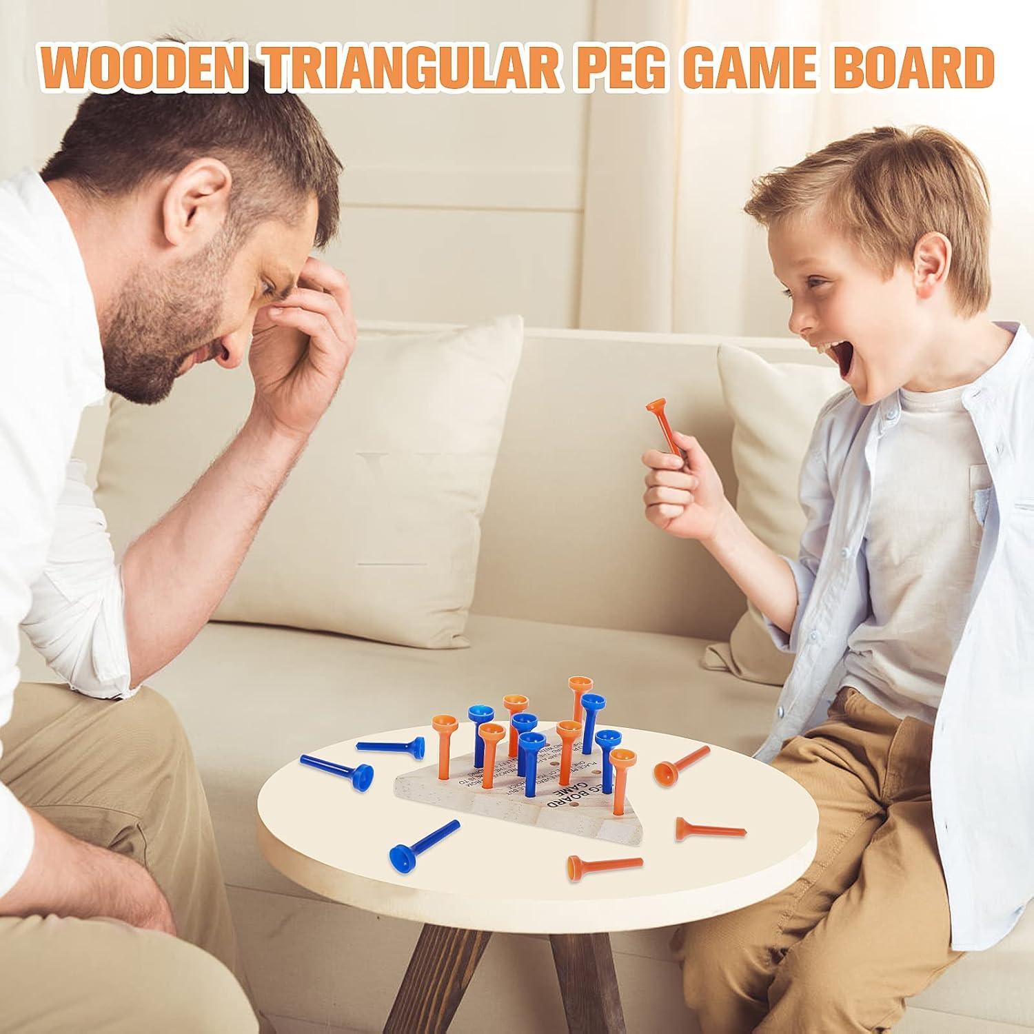 Juego de Mesa de Clavos de Triángulo de Madera Thinp - 2 Piezas