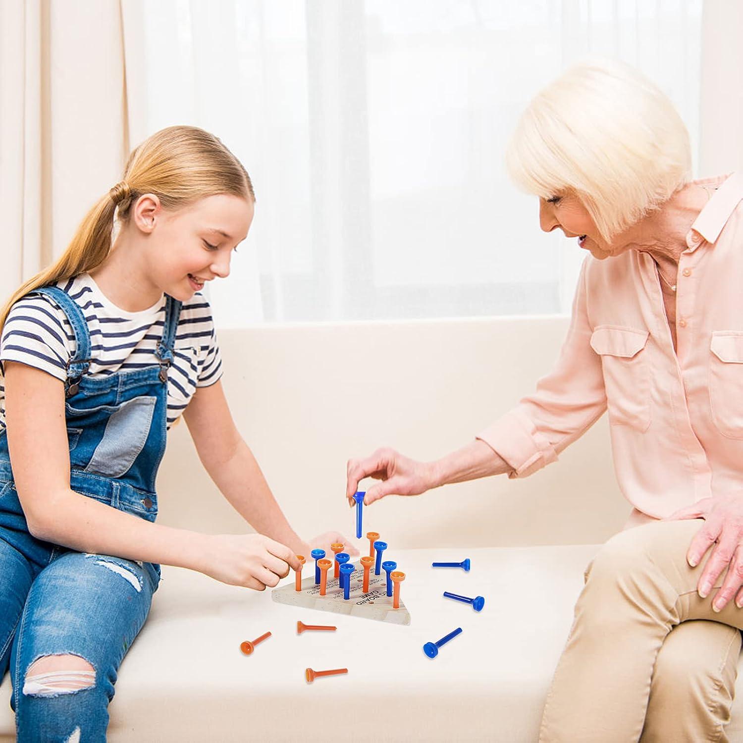 Juego de Mesa de Clavos de Triángulo de Madera Thinp - 2 Piezas