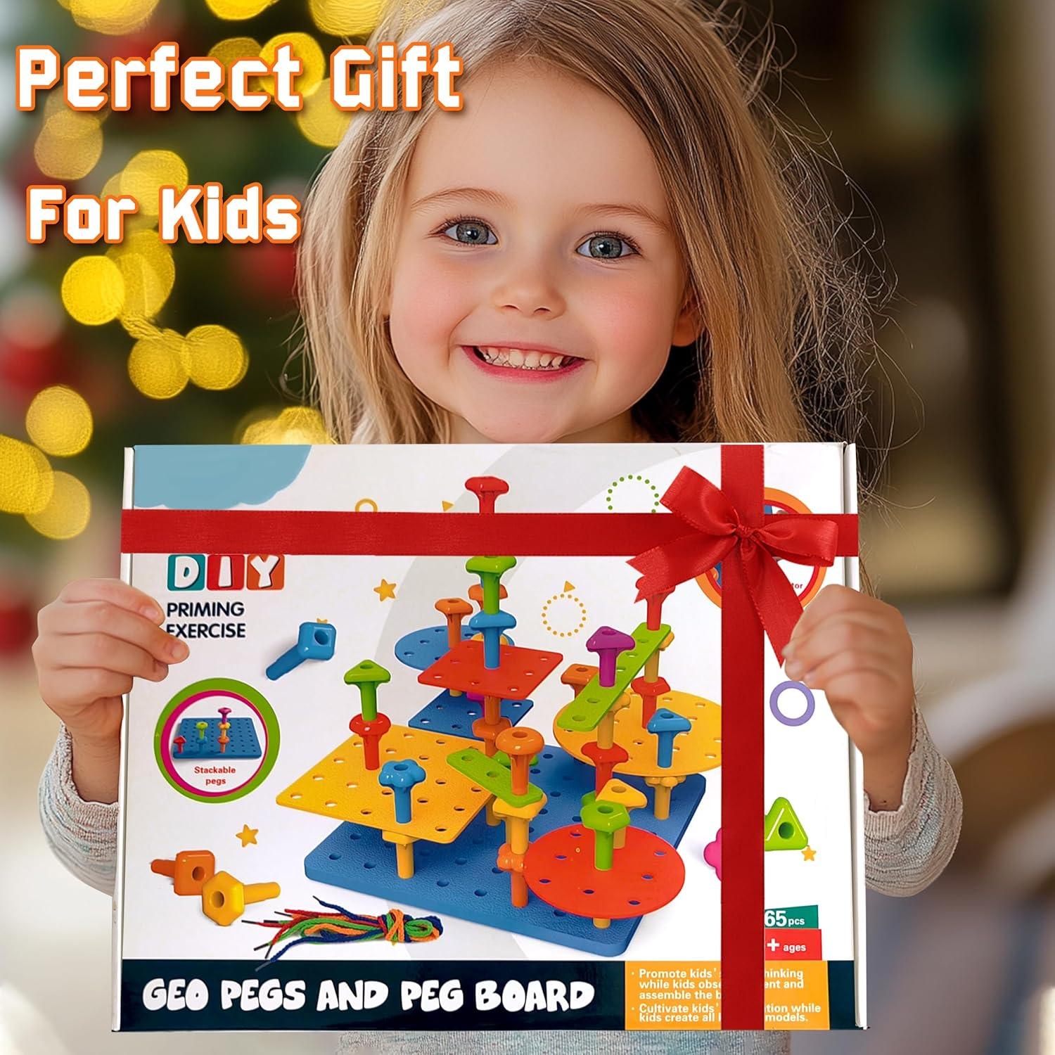 Tablero de Contar Montessori VIPAMZ - 65 Piezas para Niños 1-3 Años