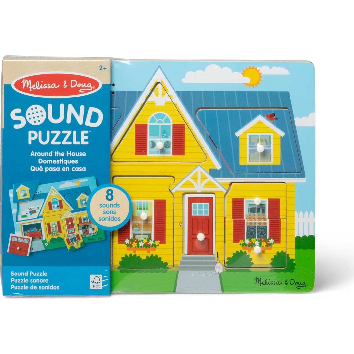 Rompecabezas Sonoro de Madera Melissa & Doug - 8 Piezas