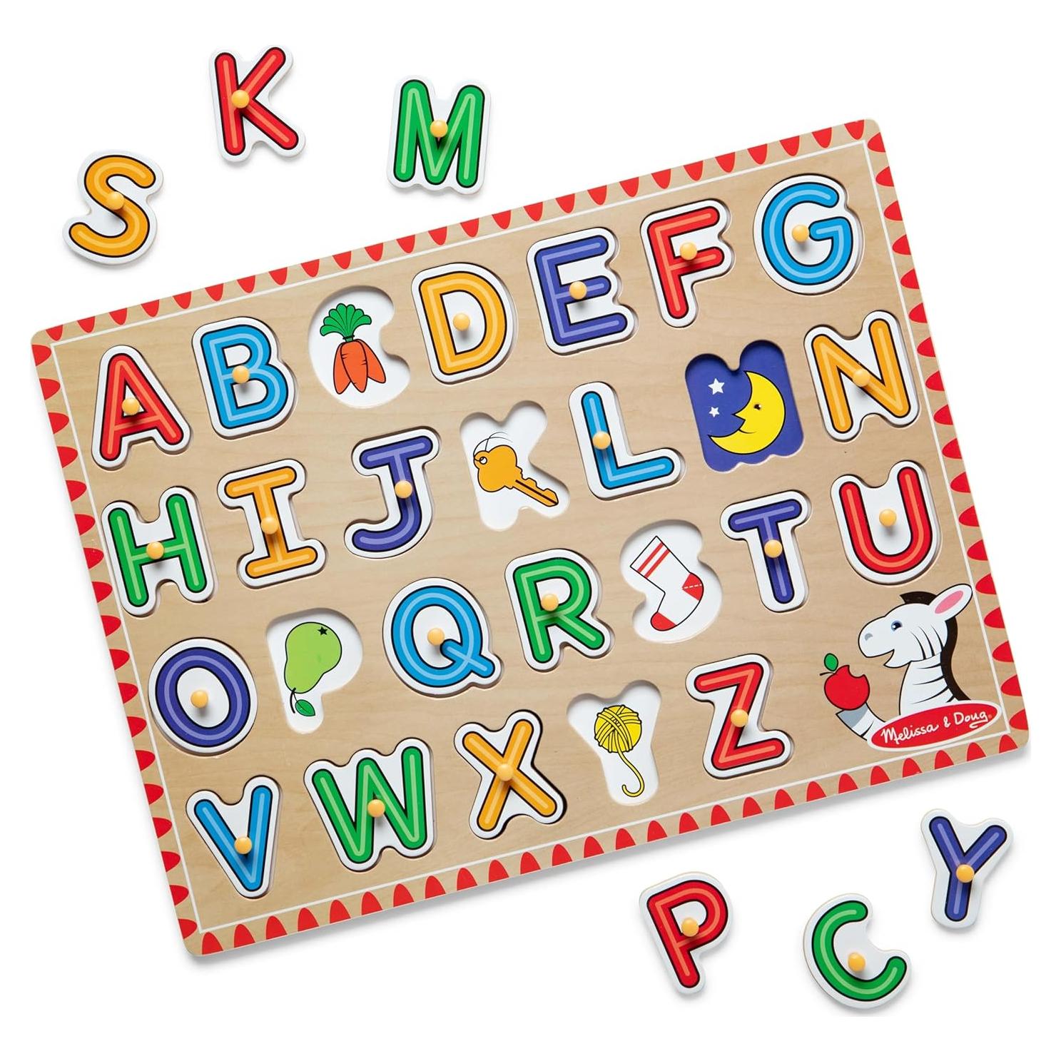 Rompecabezas de Letras de Madera Melissa y Doug 26 Piezas
