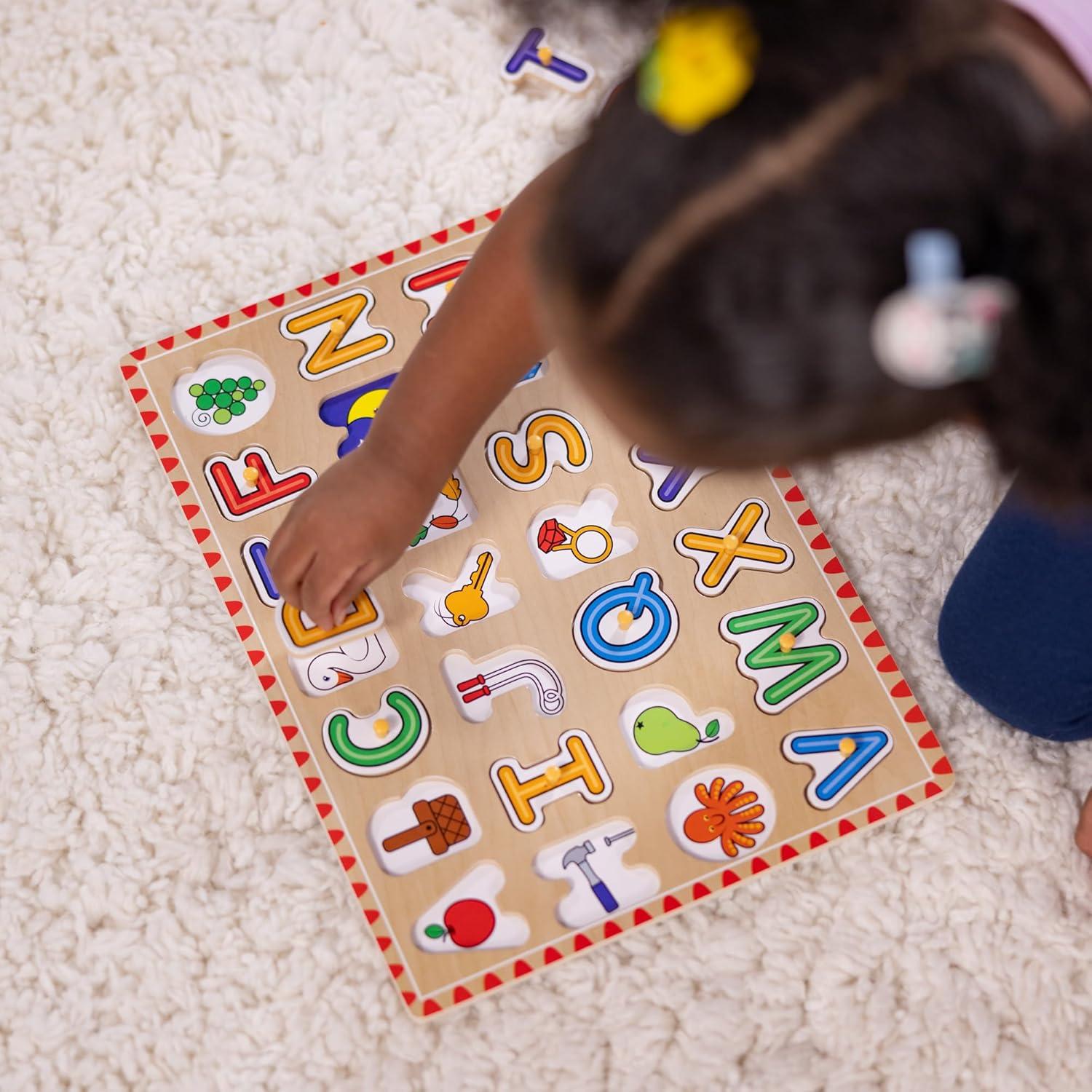 Rompecabezas de Letras de Madera Melissa y Doug 26 Piezas