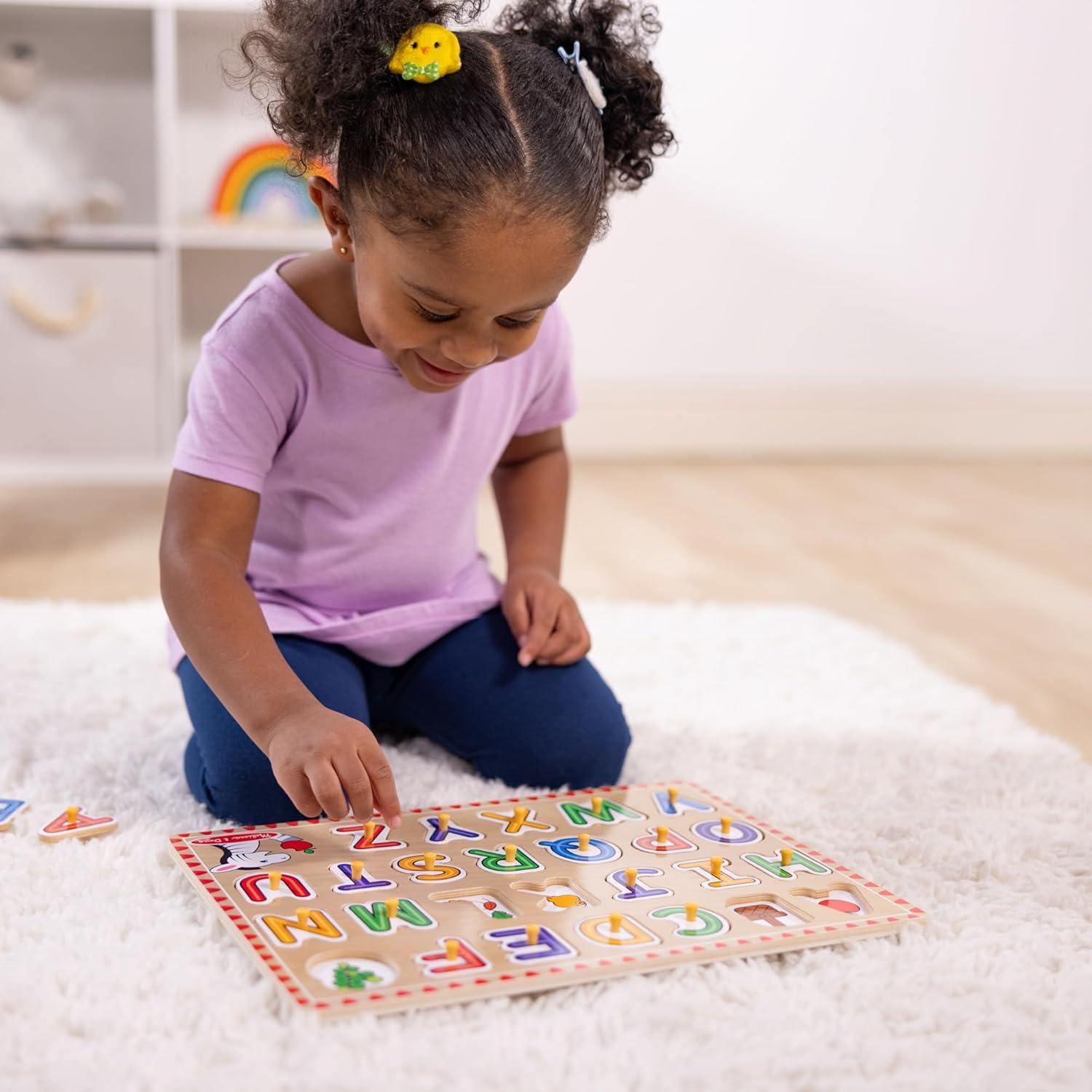 Rompecabezas de Letras de Madera Melissa y Doug 26 Piezas