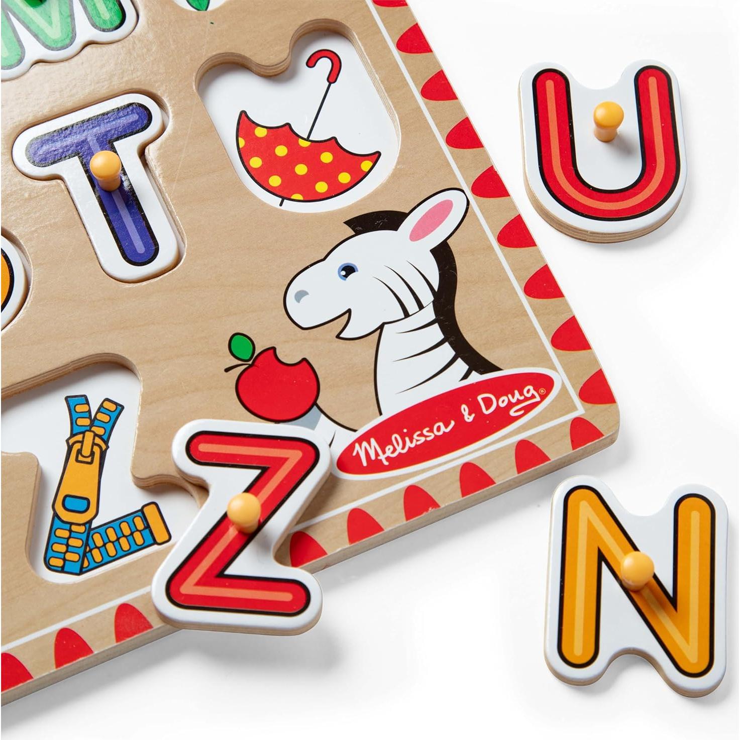 Rompecabezas de Letras de Madera Melissa y Doug 26 Piezas