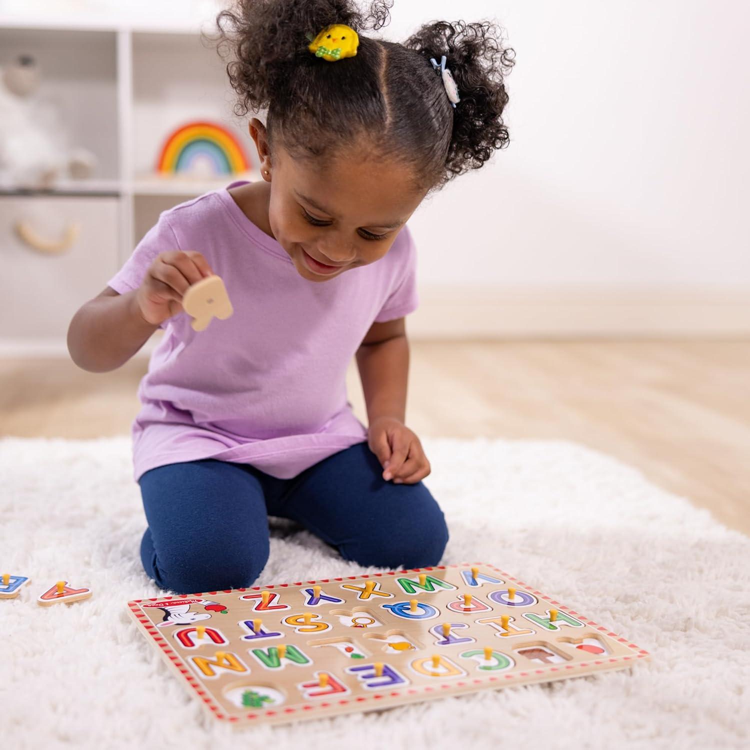 Rompecabezas de Letras de Madera Melissa y Doug 26 Piezas