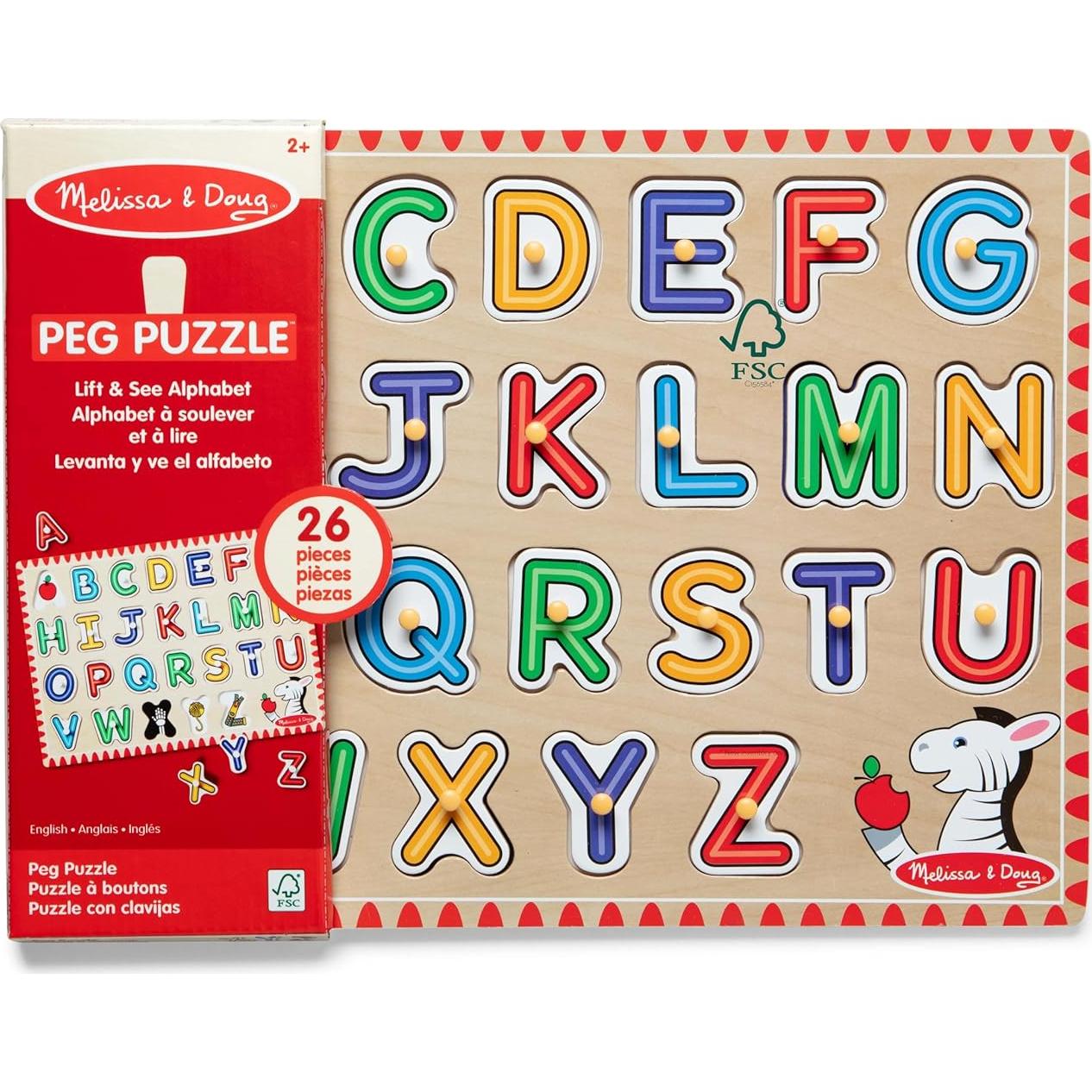 Rompecabezas de Letras de Madera Melissa y Doug 26 Piezas