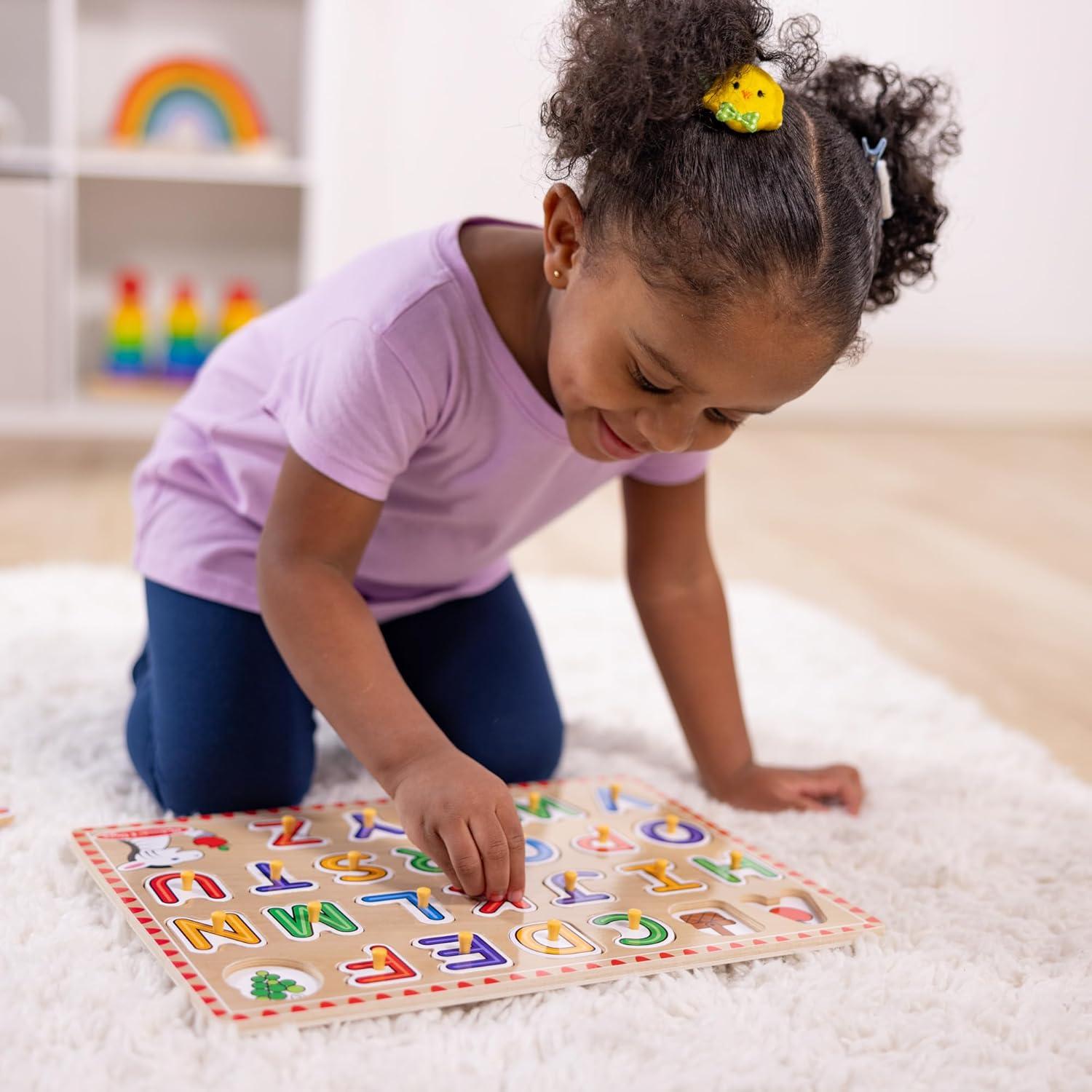Rompecabezas de Letras de Madera Melissa y Doug 26 Piezas