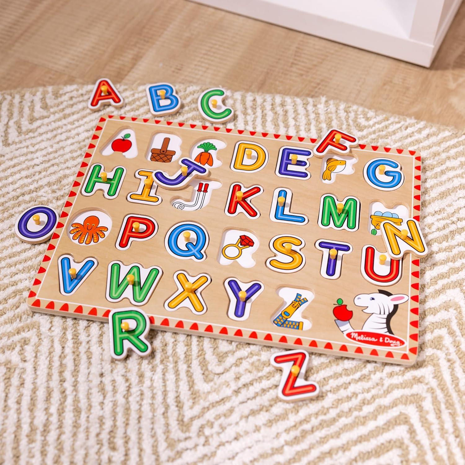 Rompecabezas de Letras de Madera Melissa y Doug 26 Piezas