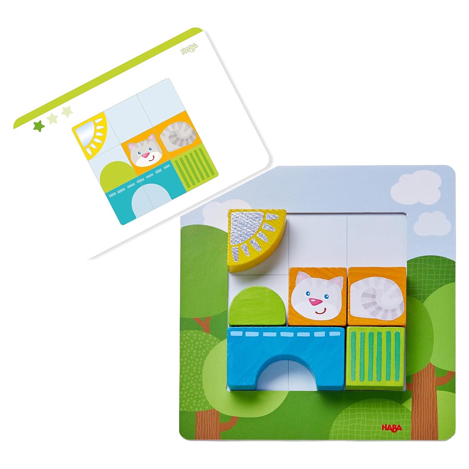 Bloques de Madera HABA Puzzle Animal 18 Piezas 2 a 4 Años