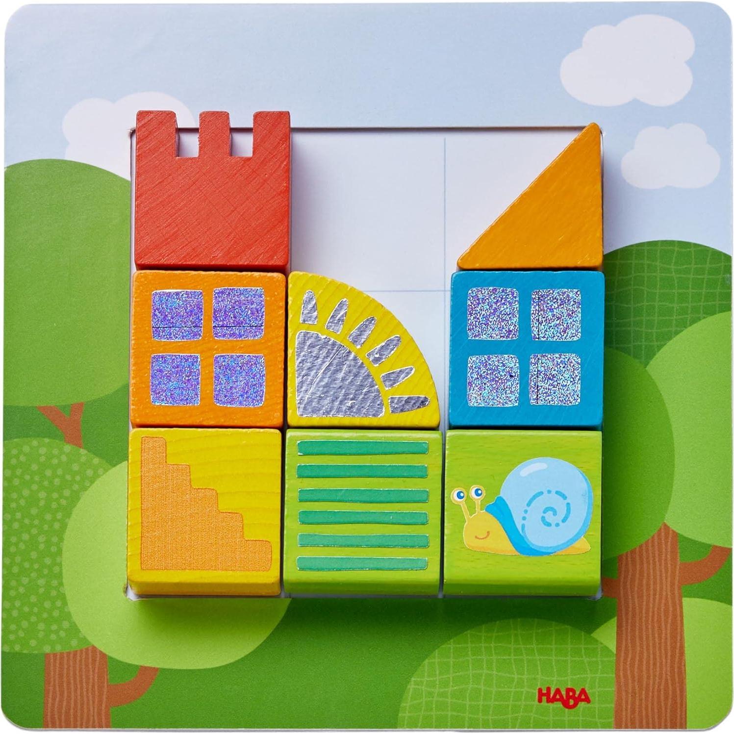 Bloques de Madera HABA Puzzle Animal 18 Piezas 2 a 4 Años