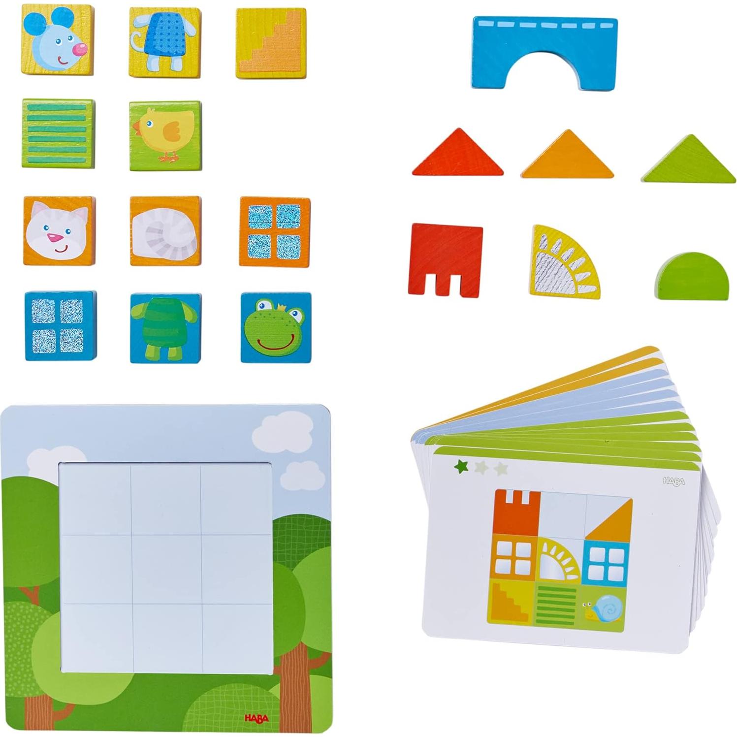 Bloques de Madera HABA Puzzle Animal 18 Piezas 2 a 4 Años