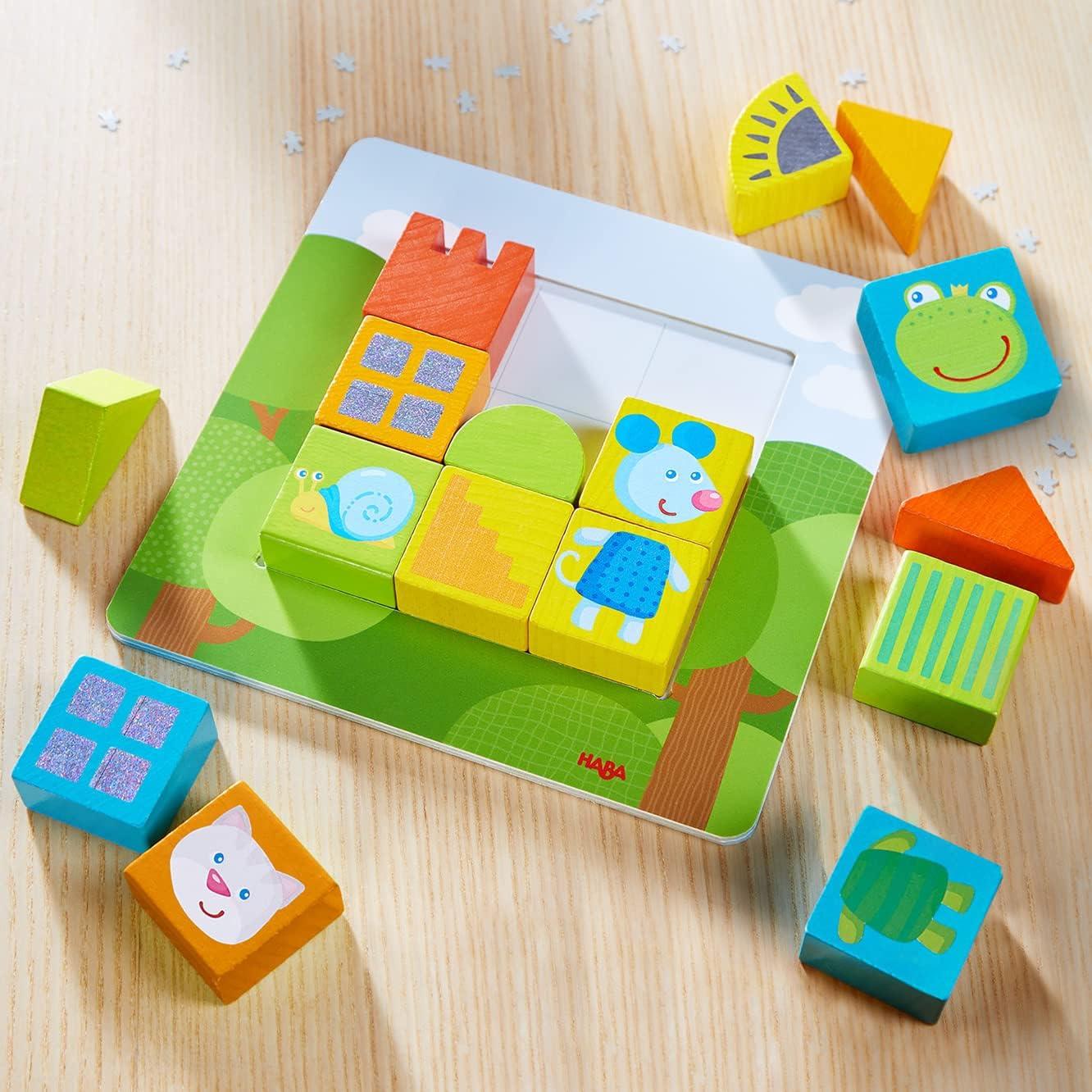 Bloques de Madera HABA Puzzle Animal 18 Piezas 2 a 4 Años