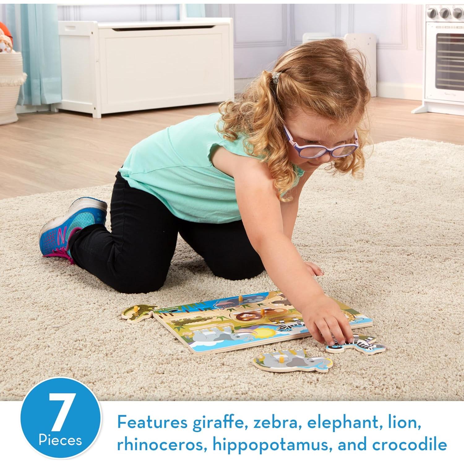 Rompecabezas de Madera Safari Melissa & Doug 7 Piezas