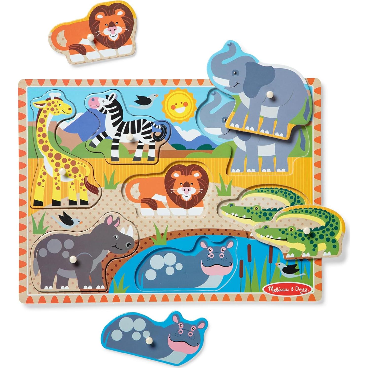 Rompecabezas de Madera Safari Melissa & Doug 7 Piezas