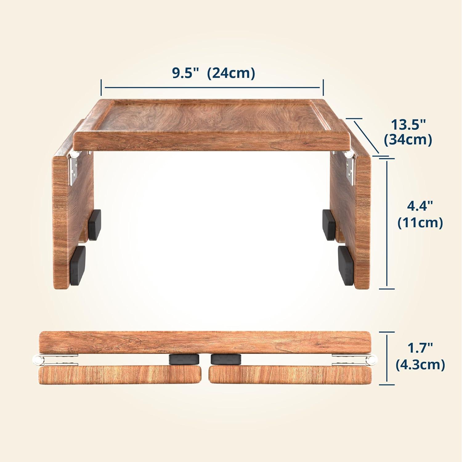 Bandeja para Sofá Klavio Acacia con Soporte para Teléfono