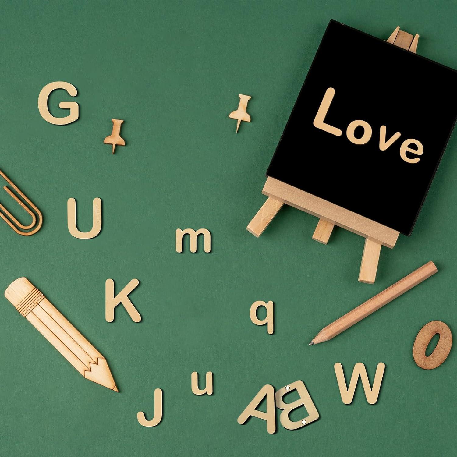 Letras Magnéticas de Madera Xuhal - 52 Piezas para Aprendizaje