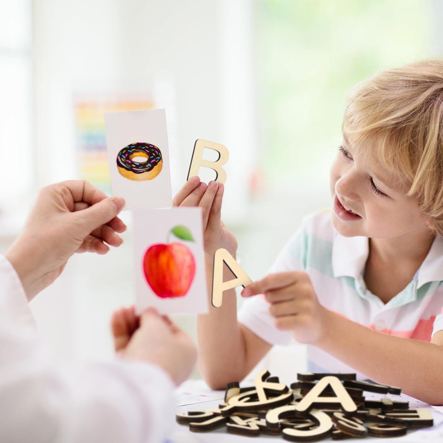 Letras Magnéticas de Madera Xuhal - 52 Piezas para Aprendizaje