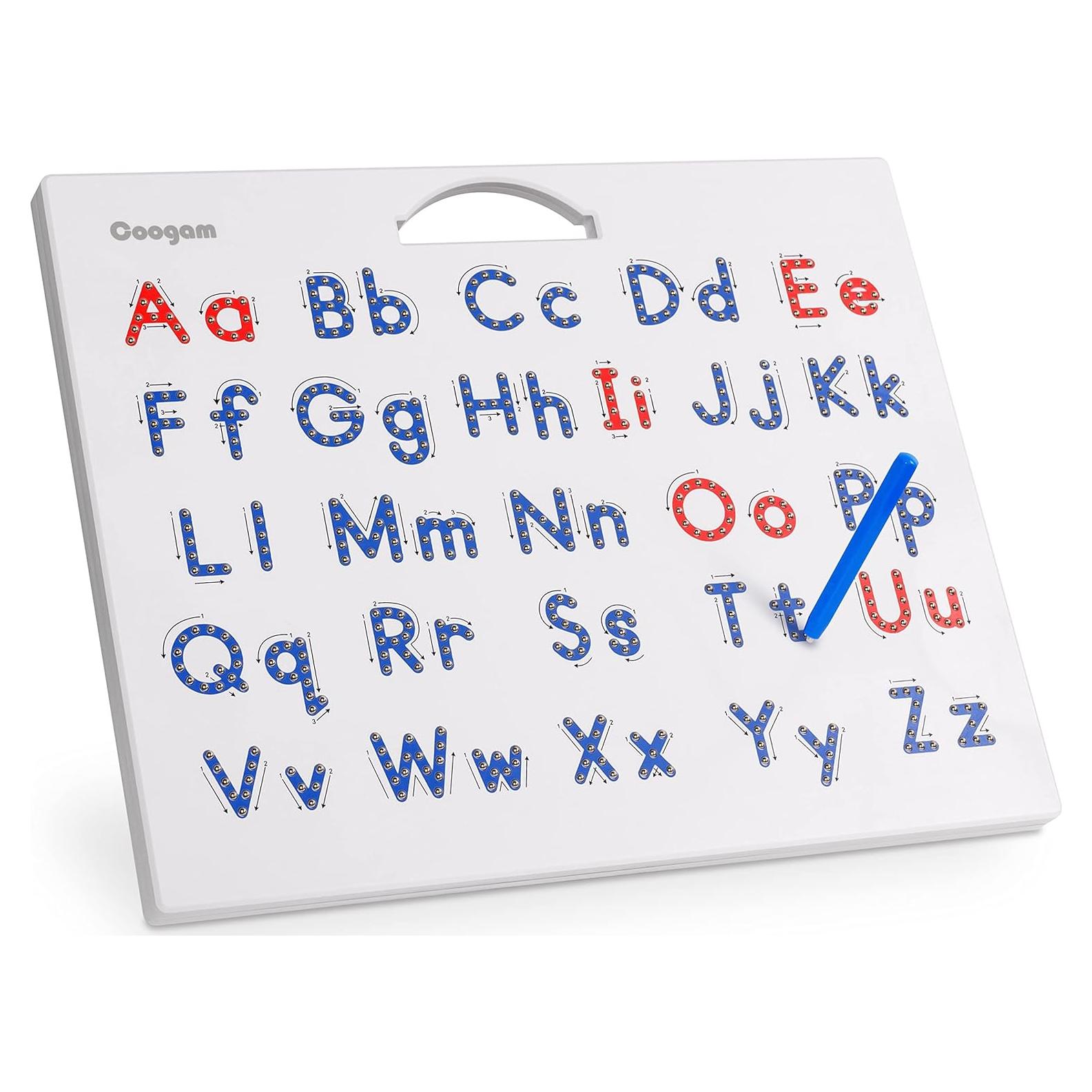 Tablero Magnético de Trazado Coogam - Letras ABC para Niños