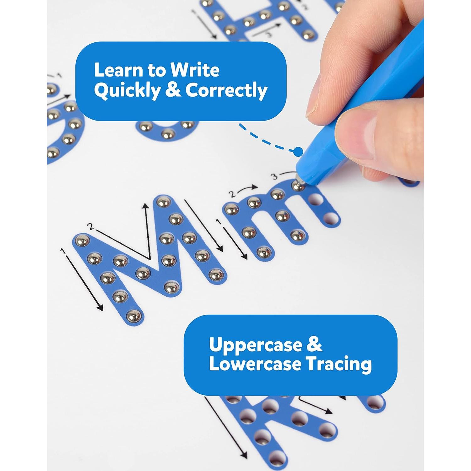 Tablero Magnético de Trazado Coogam - Letras ABC para Niños