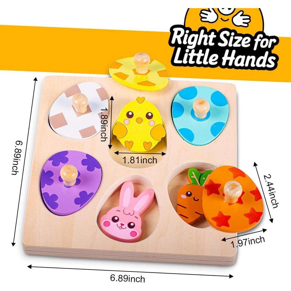 Rompecabezas de Madera Waybla Pascua 17.5 cm Juguete Educativo