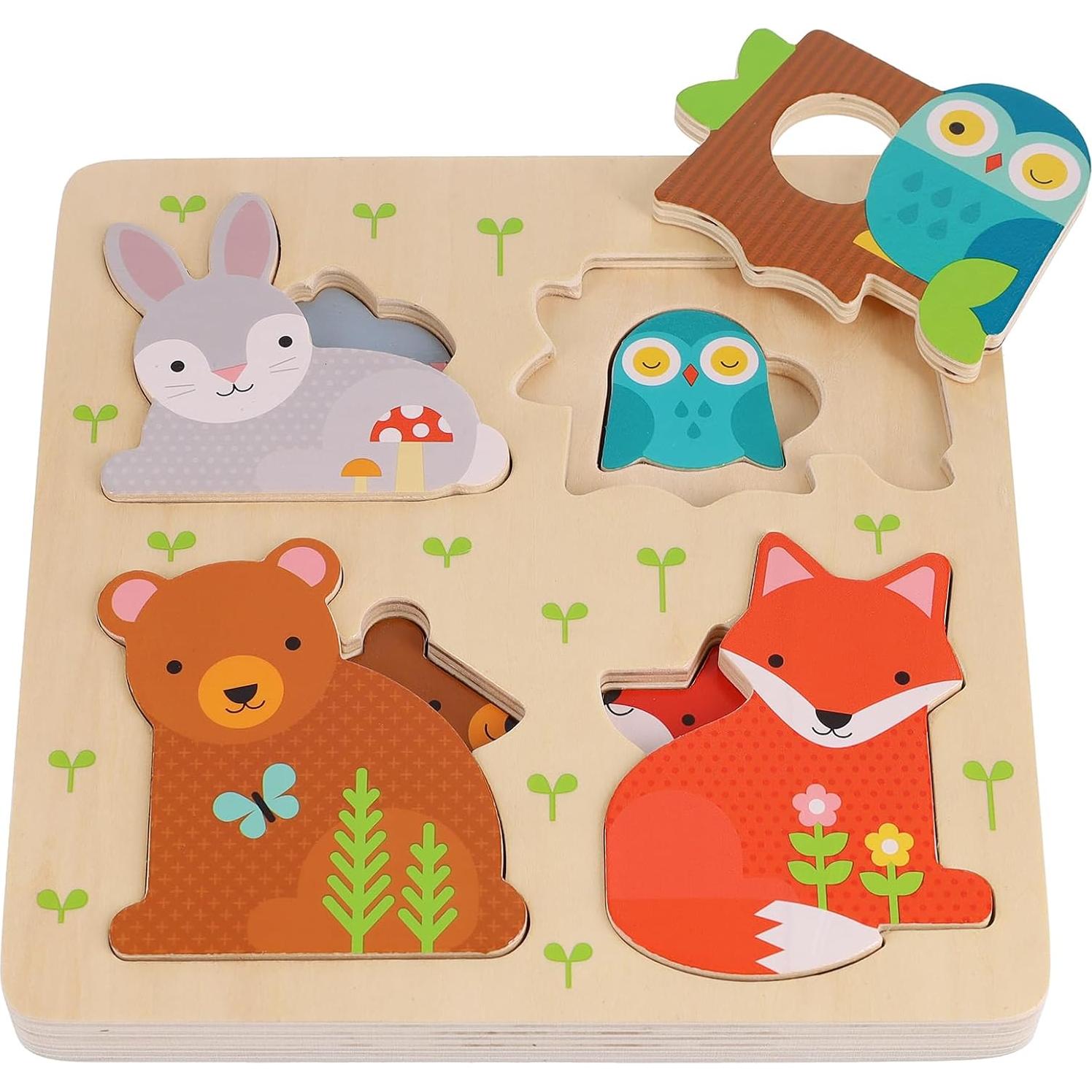 Rompecabezas de Madera Petit Collage 8 Piezas Animales 2+