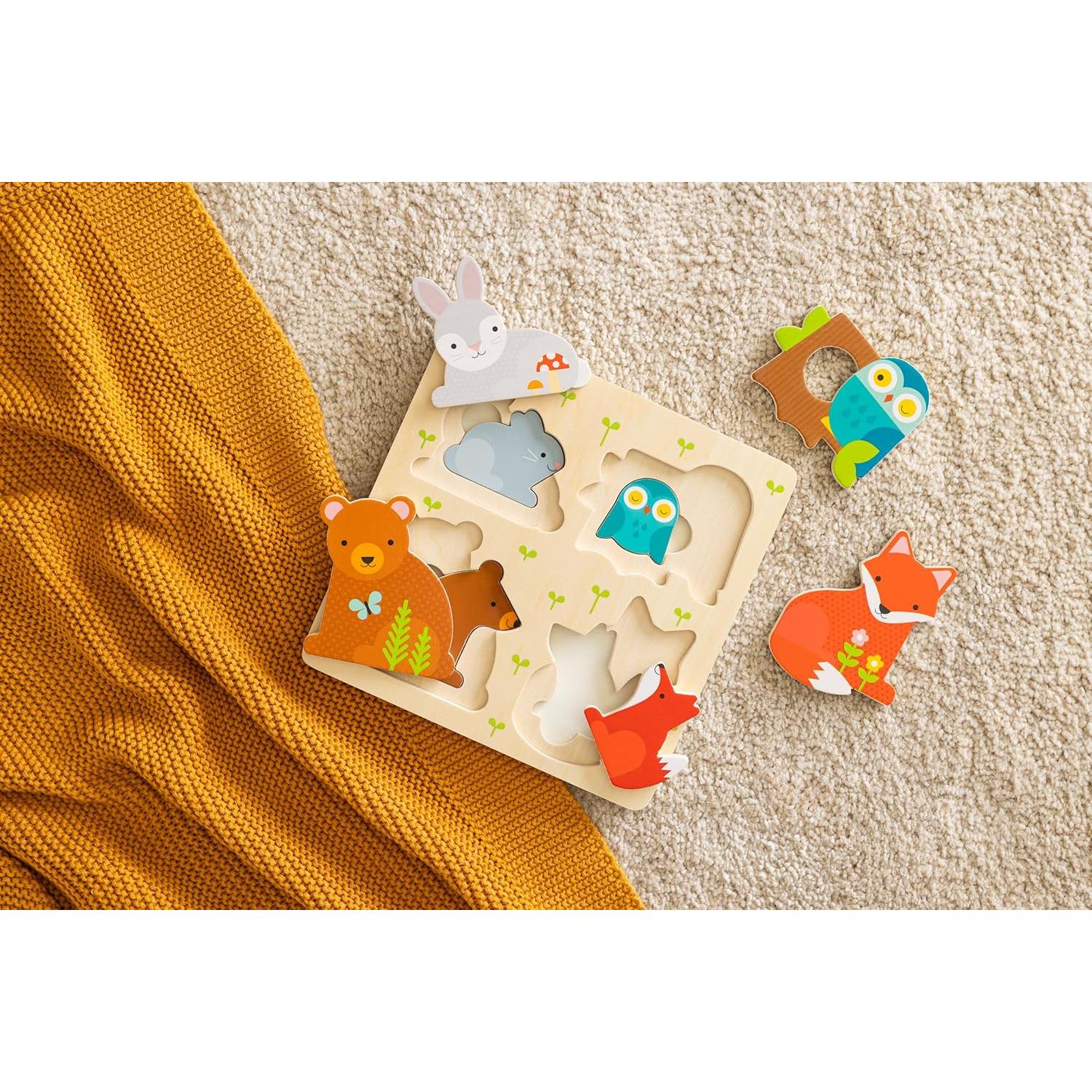 Rompecabezas de Madera Petit Collage 8 Piezas Animales 2+