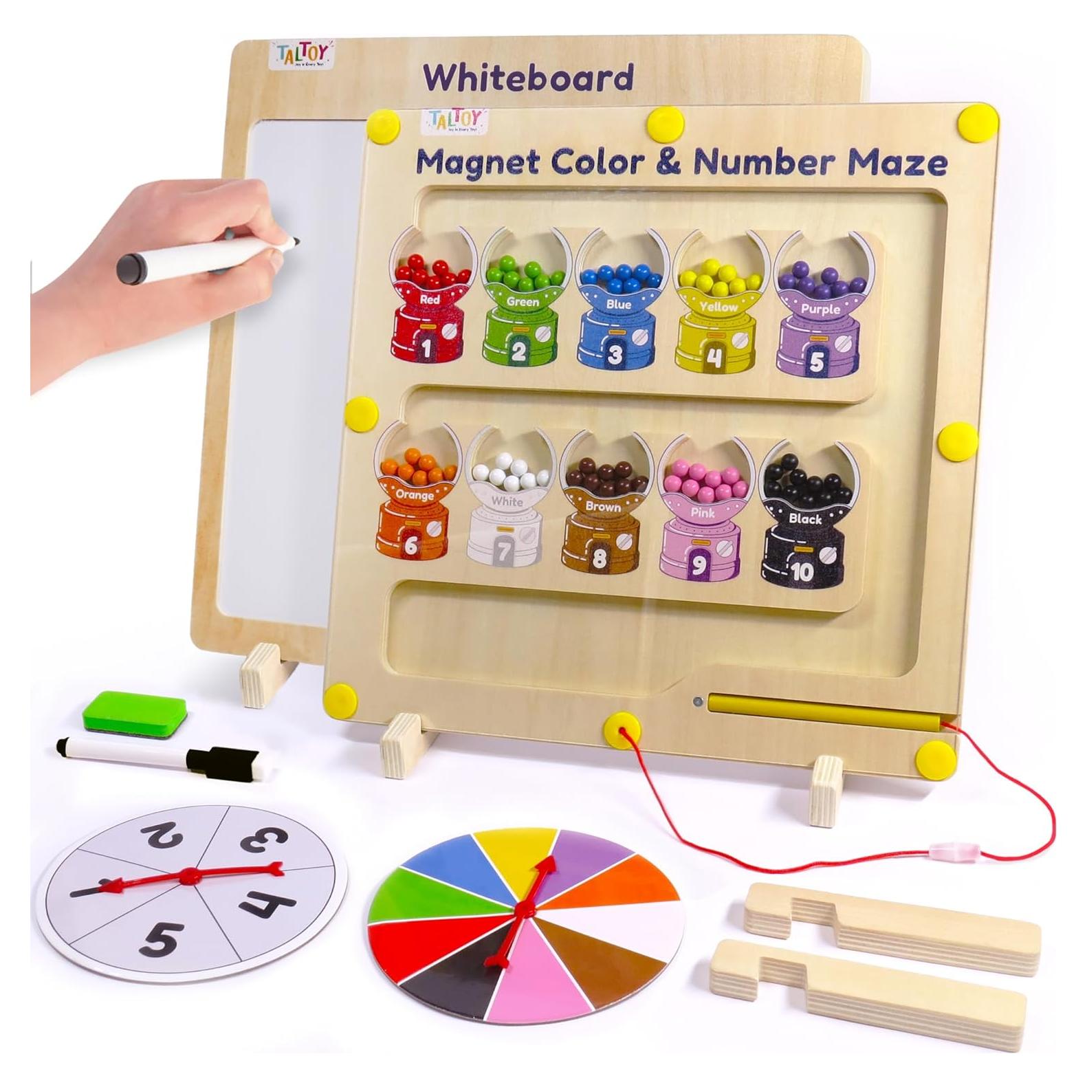 Rompecabezas Magnético TALTOY 30.5x29.5cm con Pizarra y Giroscopios