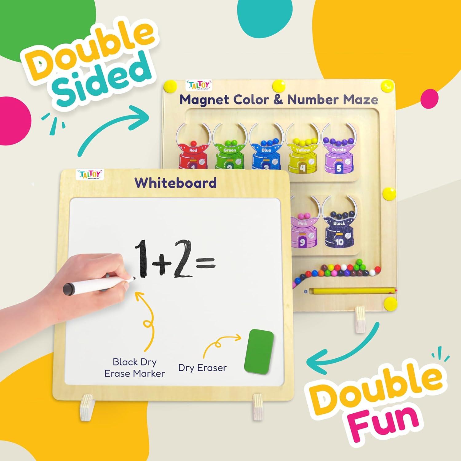 Rompecabezas Magnético TALTOY 30.5x29.5cm con Pizarra y Giroscopios