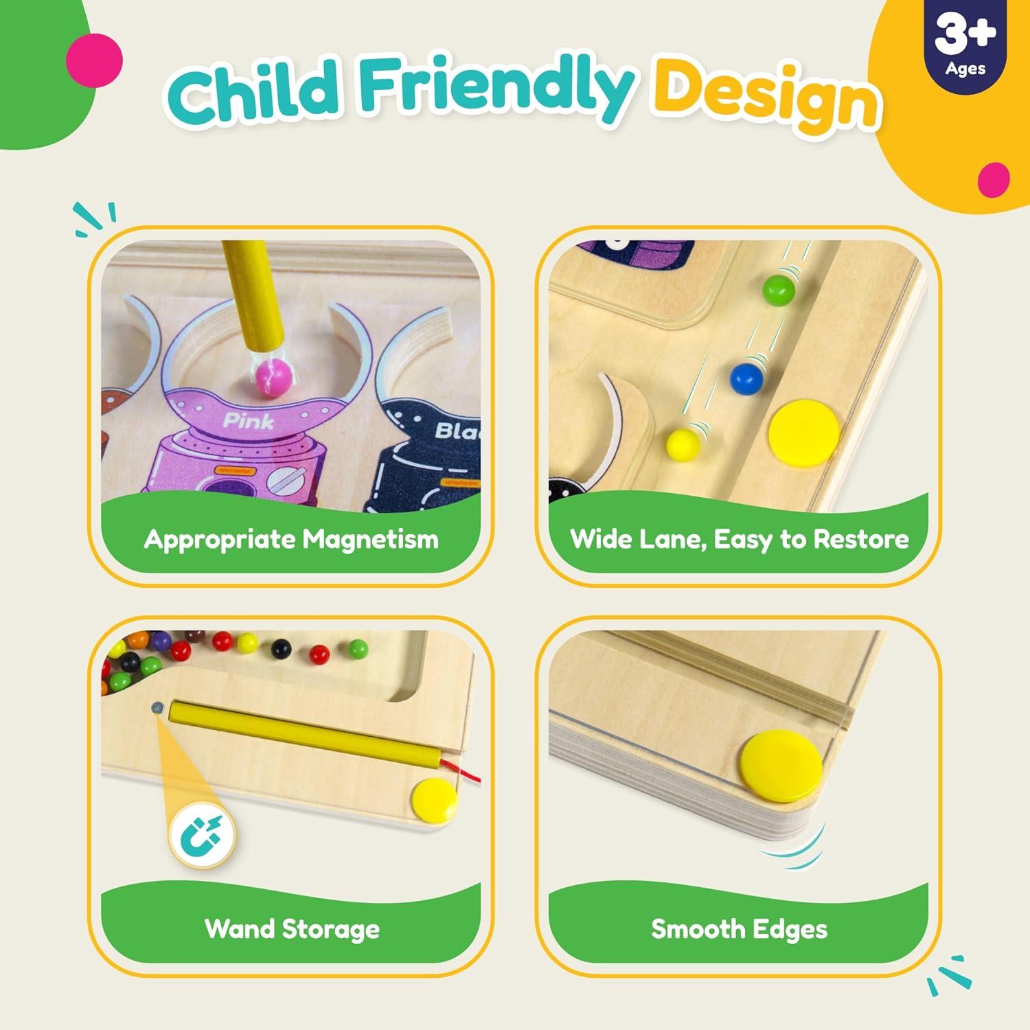 Rompecabezas Magnético TALTOY 30.5x29.5cm con Pizarra y Giroscopios