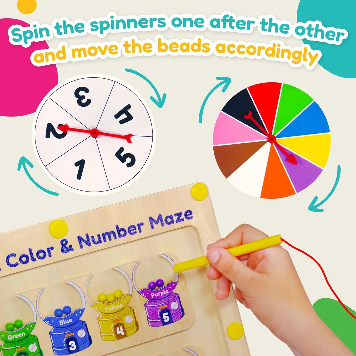 Rompecabezas Magnético TALTOY 30.5x29.5cm con Pizarra y Giroscopios