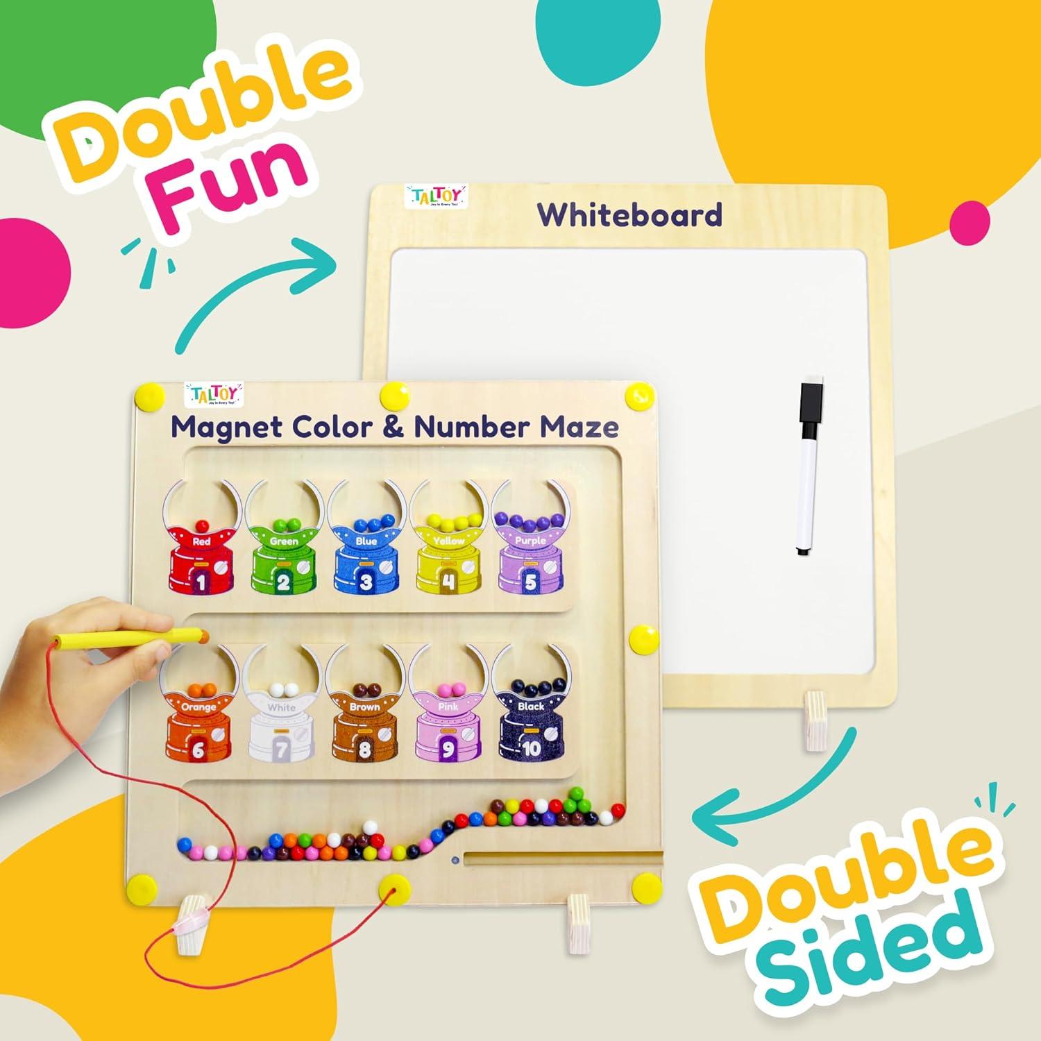 Rompecabezas Magnético TALTOY 30.5x29.5cm con Pizarra y Giroscopios