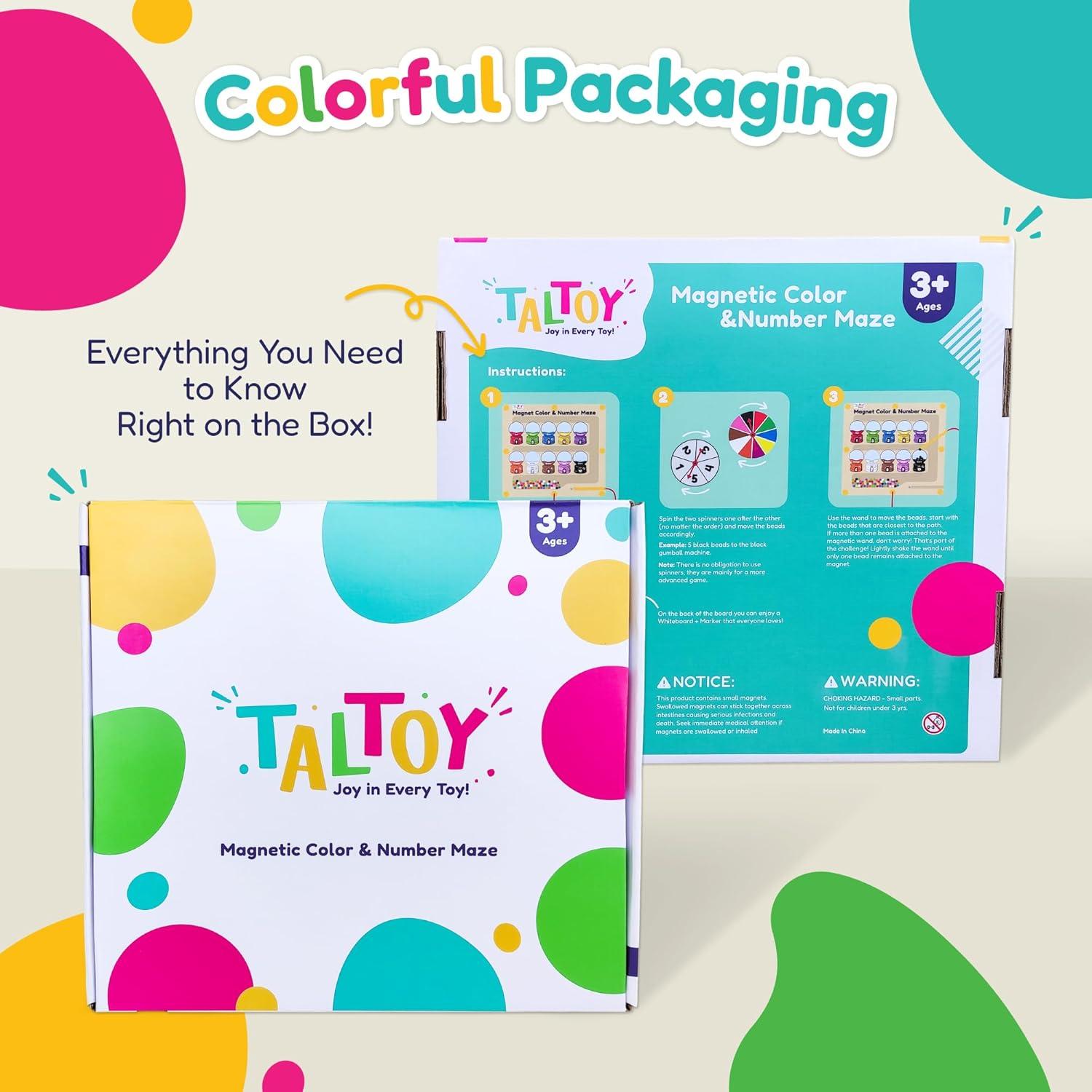 Rompecabezas Magnético TALTOY 30.5x29.5cm con Pizarra y Giroscopios