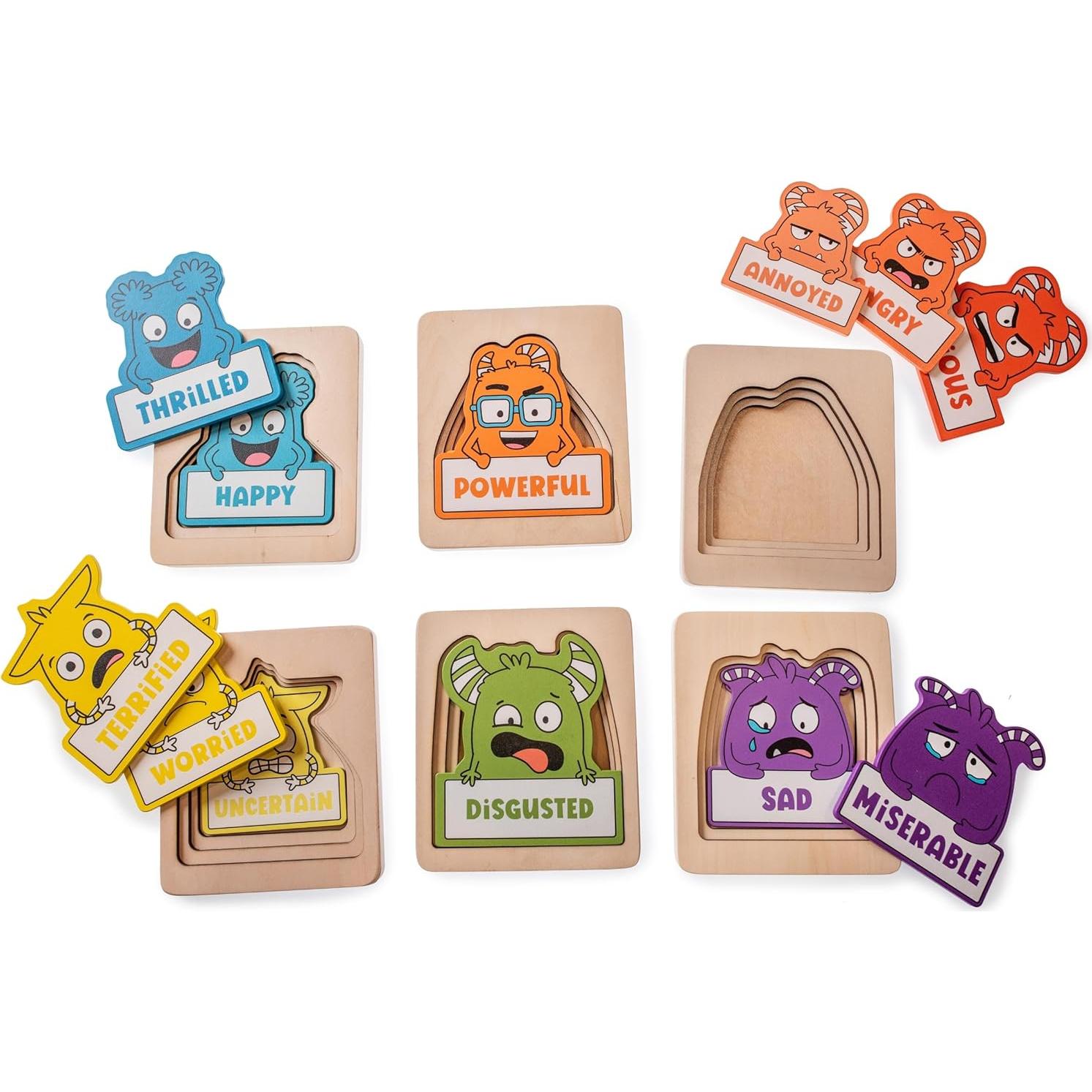 Puzzle de Madera Abre La Alegría - 24 Piezas Emociones 4+