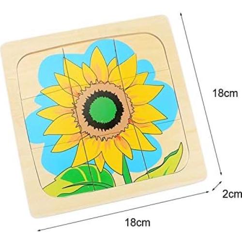 Juguete Educativo de Madera Gudong Ciclo de Vida Girasol