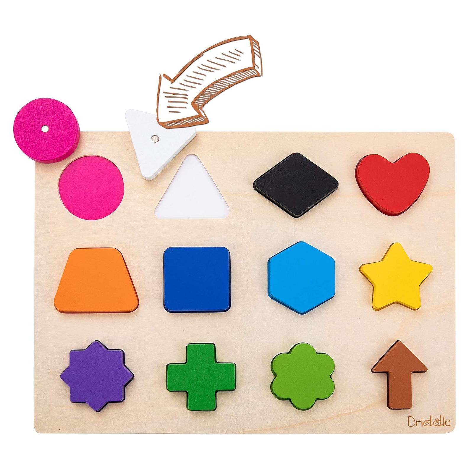 Rompecabezas Magnético de Madera Driddle - Aprende Colores y Formas