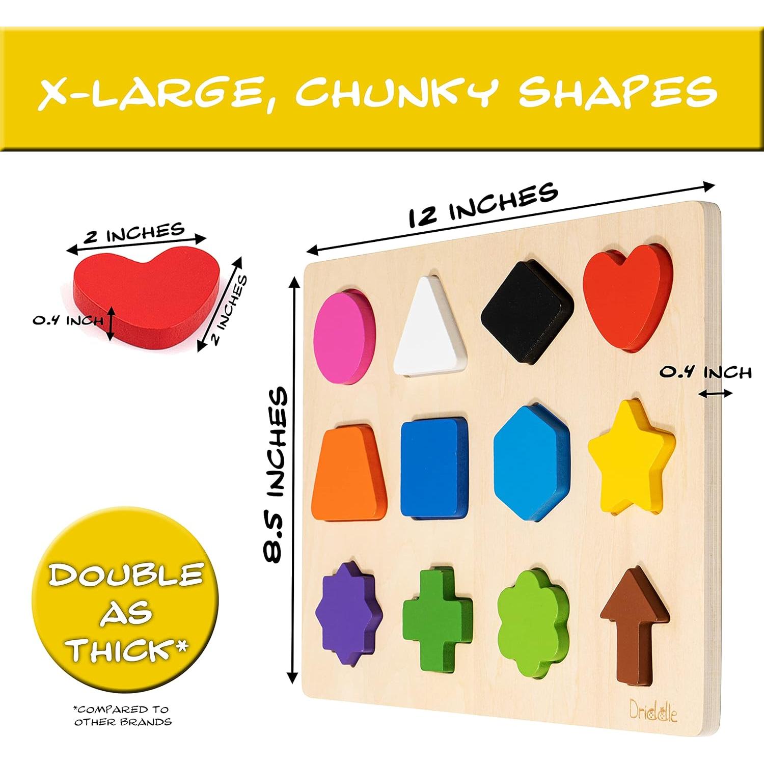 Rompecabezas Magnético de Madera Driddle - Aprende Colores y Formas