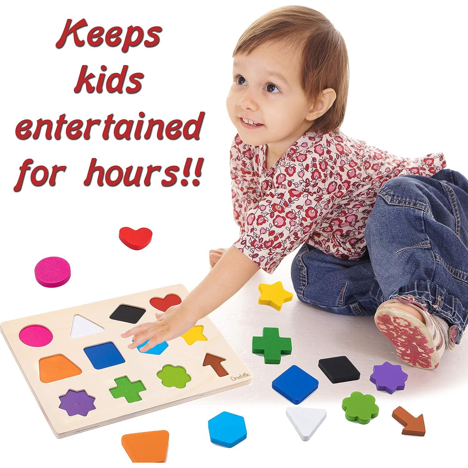 Rompecabezas Magnético de Madera Driddle - Aprende Colores y Formas