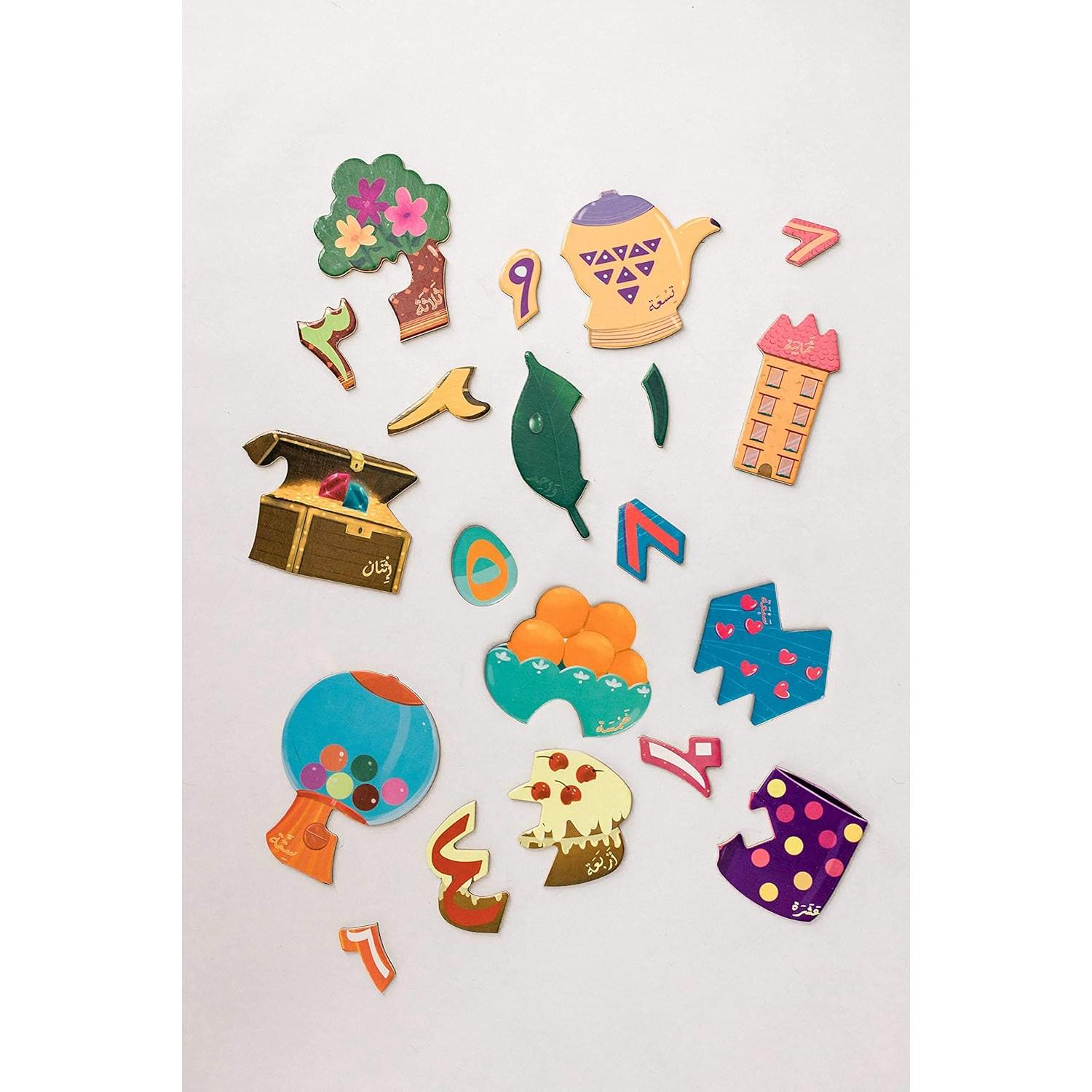 Juego de Imanes de Números de Madera NEMAH'S HOUSE 20 Piezas