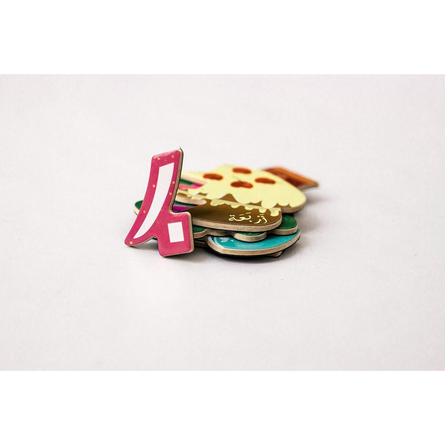 Juego de Imanes de Números de Madera NEMAH'S HOUSE 20 Piezas