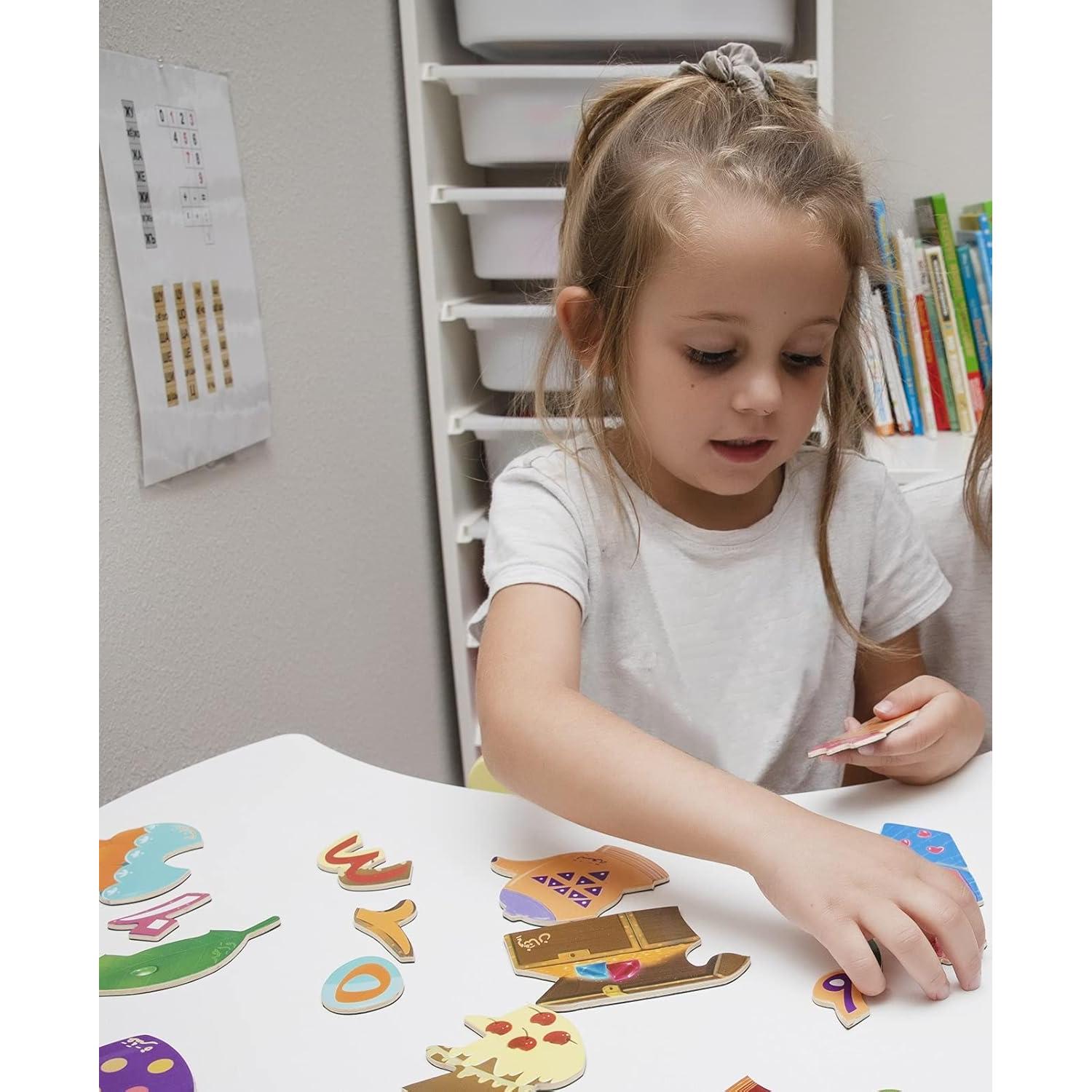 Juego de Imanes de Números de Madera NEMAH'S HOUSE 20 Piezas