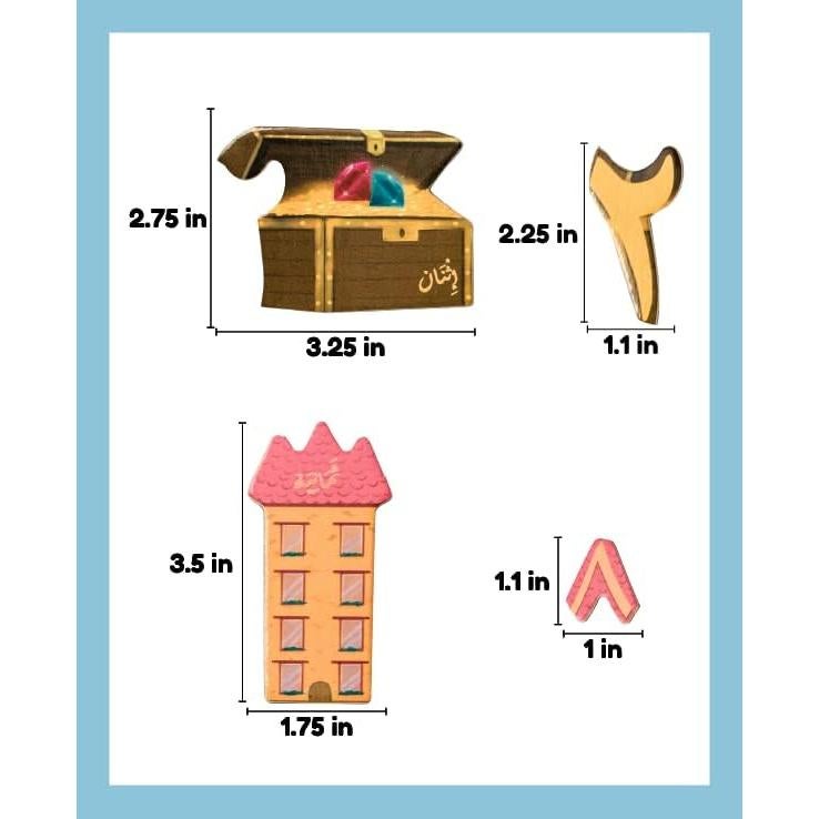 Juego de Imanes de Números de Madera NEMAH'S HOUSE 20 Piezas