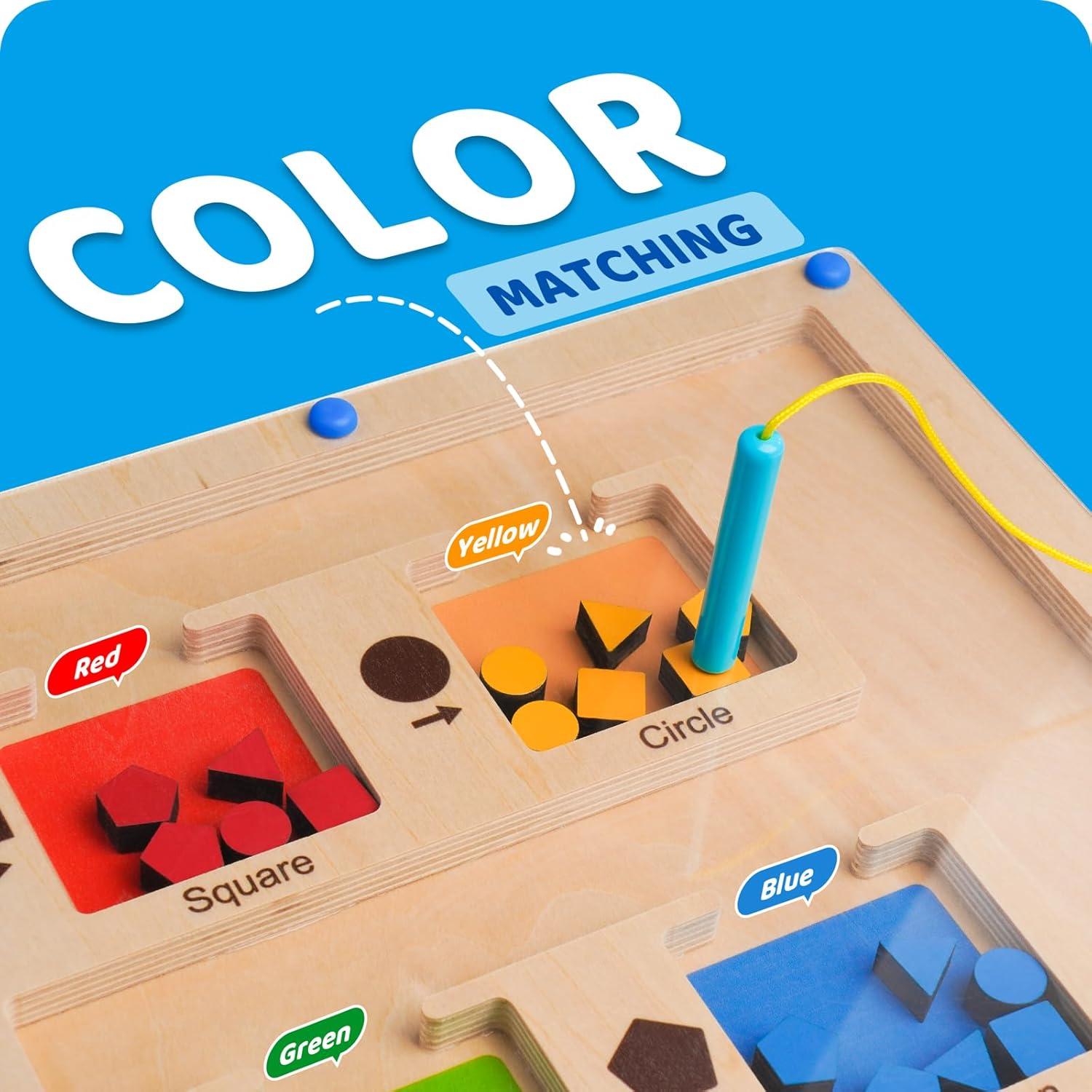 Juguete Montessori LiKee Laberinto Magnético 25.4x5.1cm