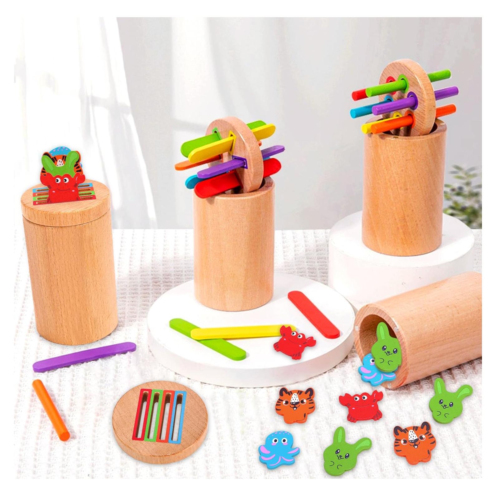 Juguete Montessori Diancy 3 en 1 37 Piezas Madera 36 meses+