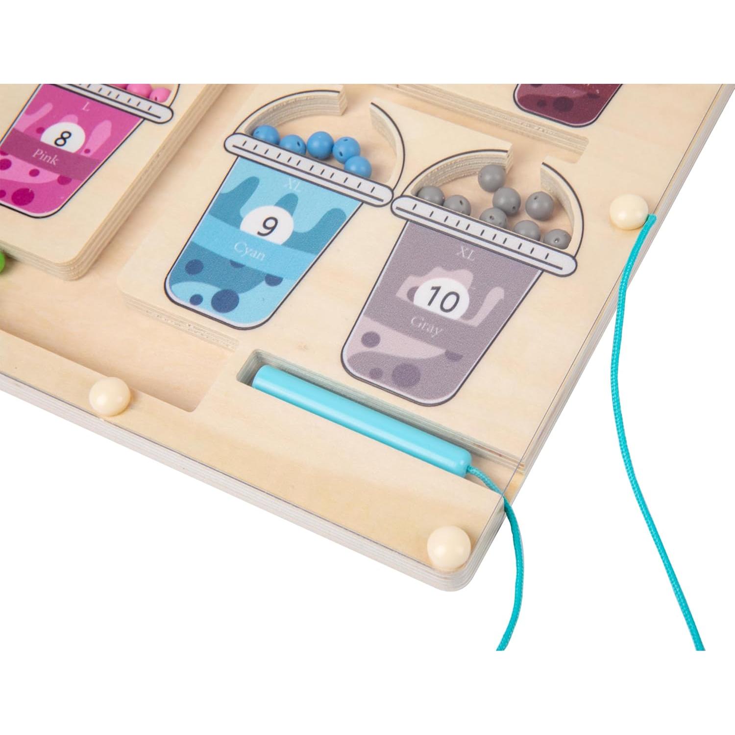 Laberinto Magnético de Colores y Números Adena - Juguete Educativo