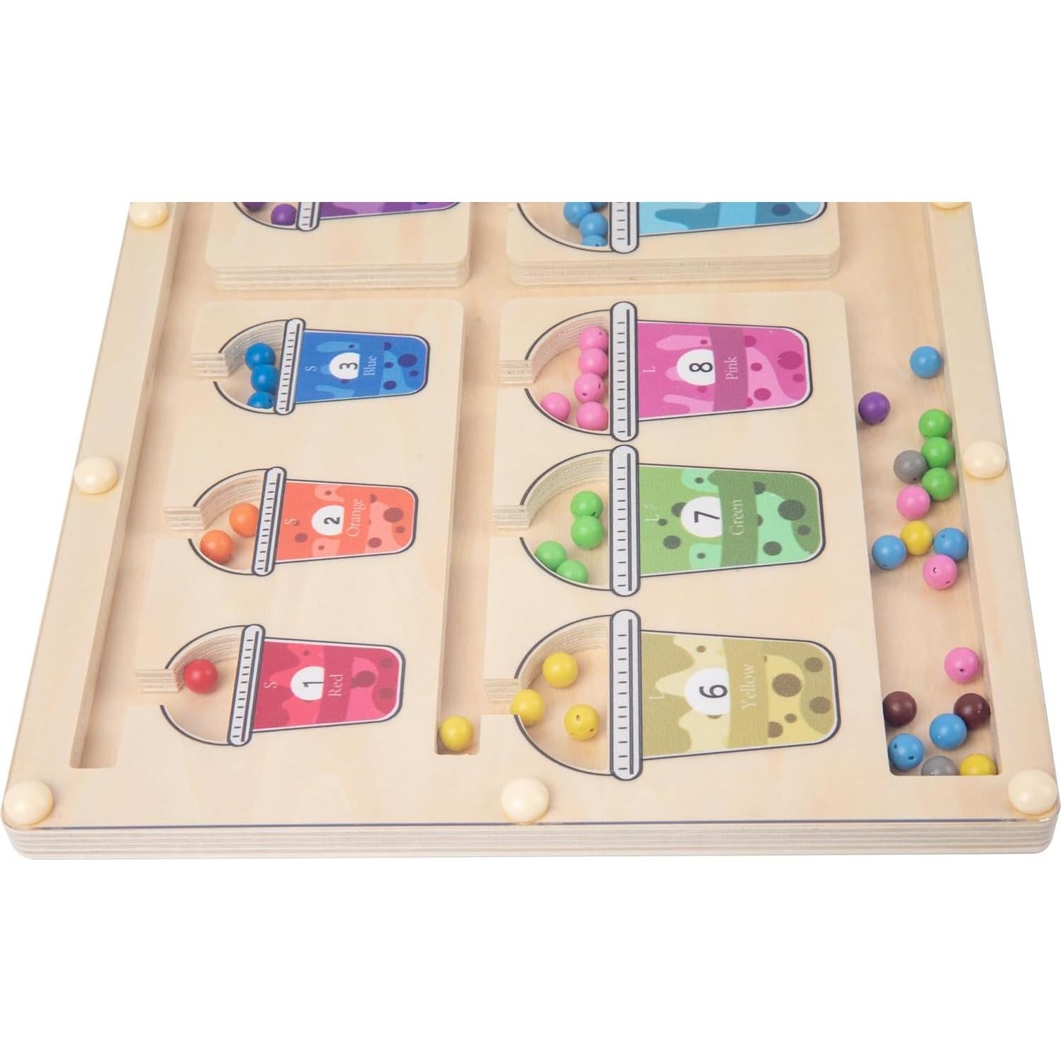 Laberinto Magnético de Colores y Números Adena - Juguete Educativo